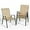 Beige, variant on YEXJ Patio Dining Chairs Set of 4, Outdoor High Stacking Chairs for All Weather, Breathable Seat Fabric and Alloy Steel Frame for Backyard, Porch, Garden-4-Grey