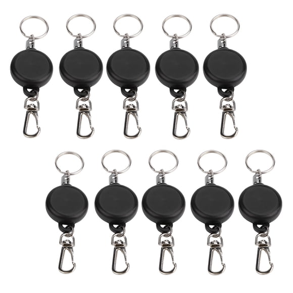 Retractable Keyring,60cm Steel Wire Rope Retractable Key Chain Keychain Ultimate Reliability