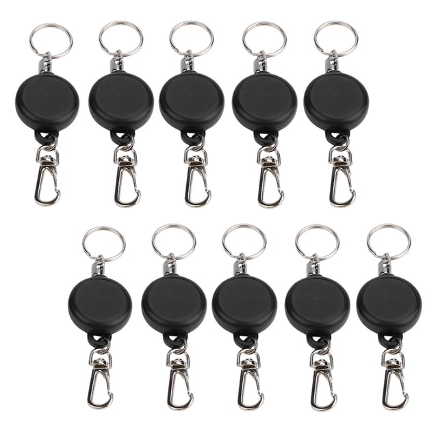 Retractable Keyring,60cm Steel Wire Rope Retractable Key Chain Keychain Ultimate Reliability