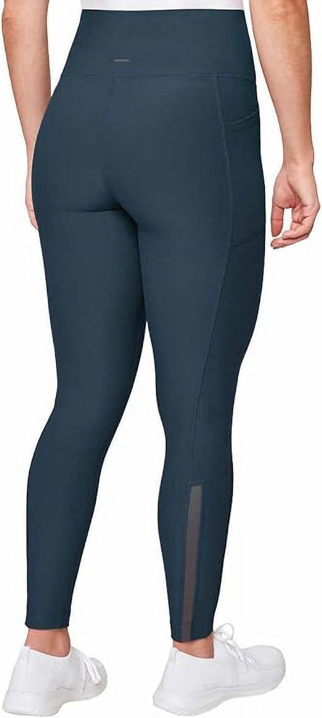 Mondetta Women's High Rise Side Pockets Mesh Cut Out Active Tight