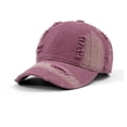 thumbnail image 2 of Lumtrix Vintage Distressed Baseball Caps Soft Dad Hats Adjustable Trendy Hat for Mens Womens Hot Pink One Size, 2 of 5