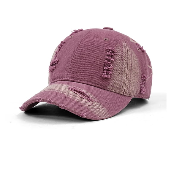 Willtoo Unisex Vintage Distressed Washed Cotton Baseball Cap,Ripped Gradient Dad Hat for Sun Shade Breathable Casual Outdoor