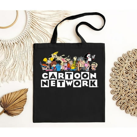 vintage New Cartoon Network 90s Character Squad Men s Vintage Retro Tote Bag-TH39846