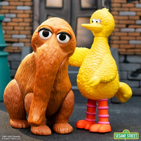 Big Bird and . Snuffleupagus 2-PK Action Figures - Collectible Toys