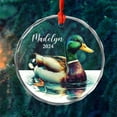 thumbnail image 4 of Unique Mallard Glass Christmas Ornament 2025, Personalized Mallard Duck Xmas Tree Ornaments Gift, Customized Year & Name Glass Xmas Ornament Gift for Mallard Lover Men Women Friends, 4 of 6