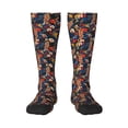 thumbnail image 2 of Lsque Vintage Floral Printed Crew Socks Men's Women's LightWeight Thin Casual Calf Socks ,Knee High Socks,Cotton Socks, 2 of 9