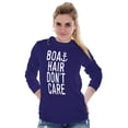 thumbnail image 5 of Boat Hair Don't Care Ocean Vibes Cute Women's Long Sleeve T Shirt Brisco Brands L, 5 of 6