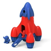 Green Toys Rocket with 2 Astronauts Toy Vehicle Playset, Blue/Red