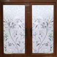 thumbnail image 5 of Película decorativa opaca para ventana, no adhesiva, 3D, anti UV, esmerilada, película electrostática para ventana, pegatina de privacidad, pegatinas para ventana, flores, 45x200cm, 5 of 5