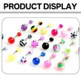 thumbnail image 3 of DESIGNICE Tongue Rings,Glossy Finish and Reduced Resistance Tongue Piercing Jewelry,Fixed Pigment and Durable Brilliance Tongue Rings for Women, 3 of 7