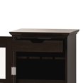 thumbnail image 4 of Modern Glass Door Wine Cabinet with Three-Layer Design, with Drawer and X-Shaped Wine Rack, for Living Room, Kitchen, Dining Room, Bar, 4 of 7
