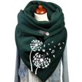 thumbnail image 3 of Foulard pour Femmes Chaude en Coton Imprimé Bouton Mode Châles Doux, 3 of 3
