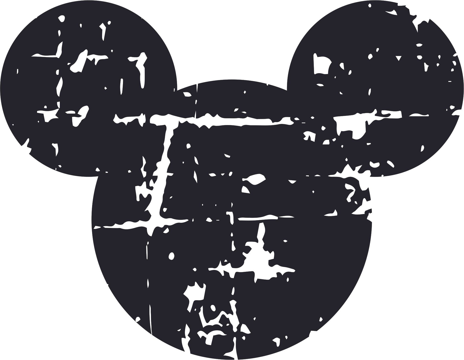 The Mickey Mouse Head Cartoon Design Customized Name Wall Decal