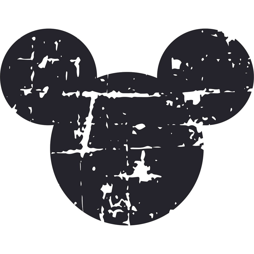 The Mickey Mouse Head Cartoon Design Customized Name Wall Decal