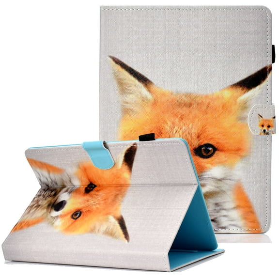 Allytech 7 Inch Universal Tablet Stand Case for Kindle Fire HD 7 / Oasis, Google Nexus 7, Galaxy Tab 3 / E Lite 7.0, ASUS, Mediapad, LG Pad, RCA Voyager III/ II 7", Lenovo Tab E7, Cute Fox