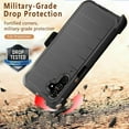 thumbnail image 3 of Xhy Samsung Galaxy A13 5G Case with Belt Clip Holster and Privacy Screen Protector Military Grade Full Body Multilayer Drop Protection 3 in 1 Rugged Durable Detachable for Galaxy A13 5G Phone -Black, 3 of 9