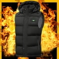 thumbnail image 4 of Chaleco Calefactable Unisex A Prueba Viento Con Cierre para Acampar Al Aire Libre Ropa Deportiva, 4 of 9
