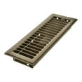 thumbnail image 4 of Imperial 3" x 10" Chocolate Steel Floor Register, Louvered, 1-pk, 4 of 7