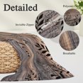 thumbnail image 3 of Brown Black Botanical Standard Size Pillow Cover,Pillowcase Protectors with Zipper,Breathable Decorative Throw Pillow Case Cover,Farmhouse Vintage Shabby Leaves Pillow Shams for Couch Sofa 20x26Inch, 3 of 9