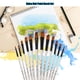 thumbnail image 5 of Pinceles profesionales Set Nylon Cepillo de pintura para el cabello Detalle fino Acuarela de acrílic Abanopi Oblicua, 5 of 7