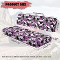 thumbnail image 7 of Yuyamidu Purple Camo UTV Seat Cover Camouflage Mule Bench Seat Cover Easy to Clean UTV Accessories Compatible with Kawasaki Mule 3000 3010 3020 4000 4010 2001-2023 2025, 7 of 7
