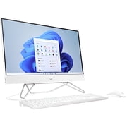 HP 23.8" All-in-One Computer Intel Celeron J4025 Dual-core 8 GB RAM 256 GB SSD White