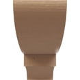 thumbnail image 2 of 2"W x 12"D x 4"H Thin Ridgewood Rough Cedar Woodgrain TimberThane Corbel, Primed Tan, 2 of 6