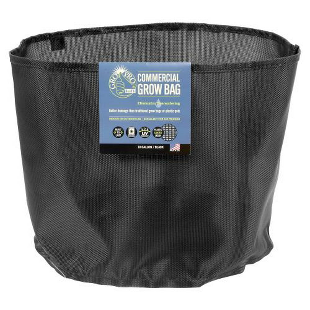 Gro Pro Elite 10 Gallon Black Commercial Grow Bag (40/Cs)