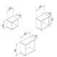 thumbnail image 3 of Juego de Repisas, Nichos, Trio Cuadrados Bertolini AM 3078 Turquesa, 3 of 3
