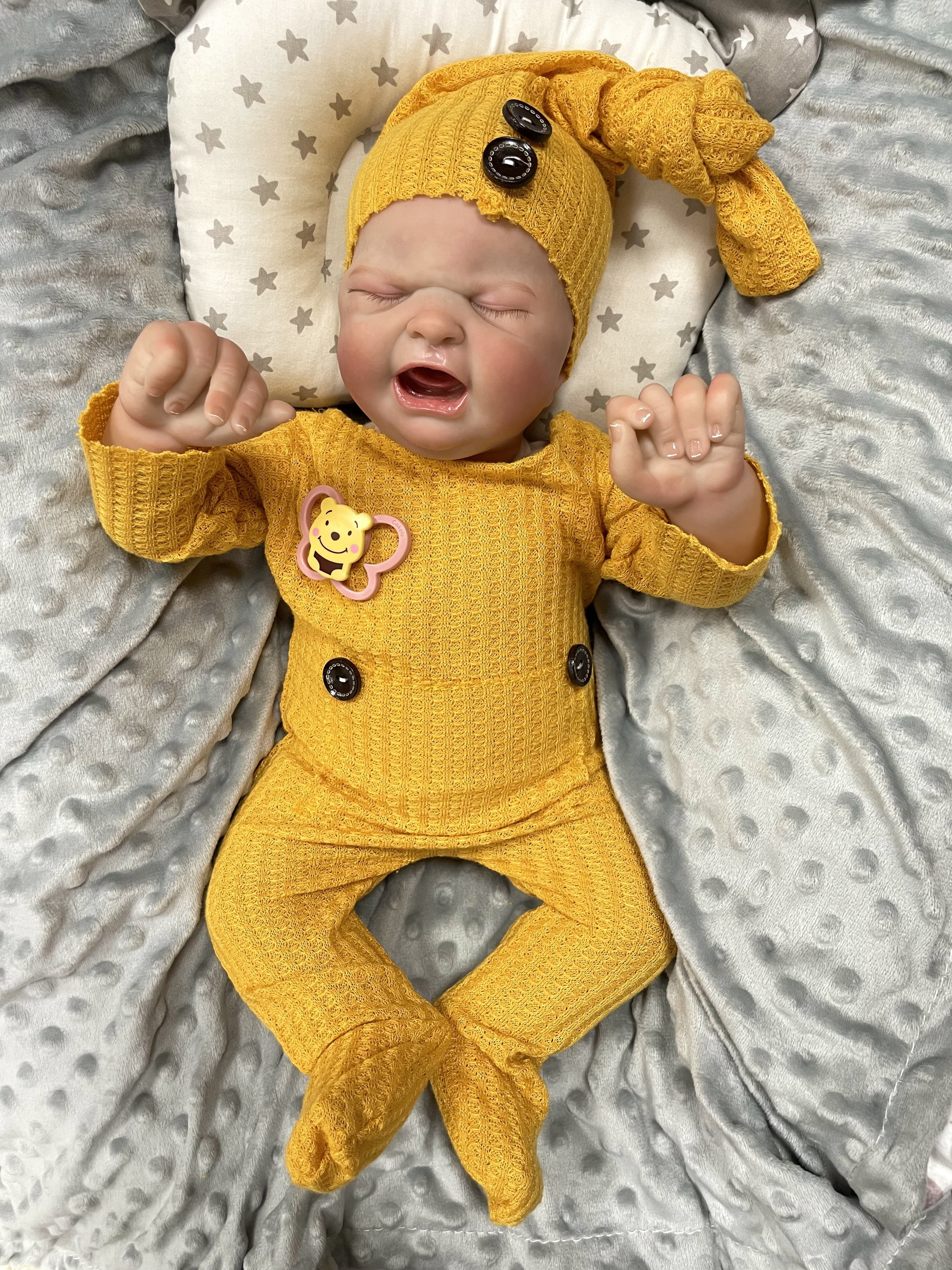 19inch soft reborn baby doll 48cm realistic newborn baby toy lifelike cloth body reborn dolls for gift