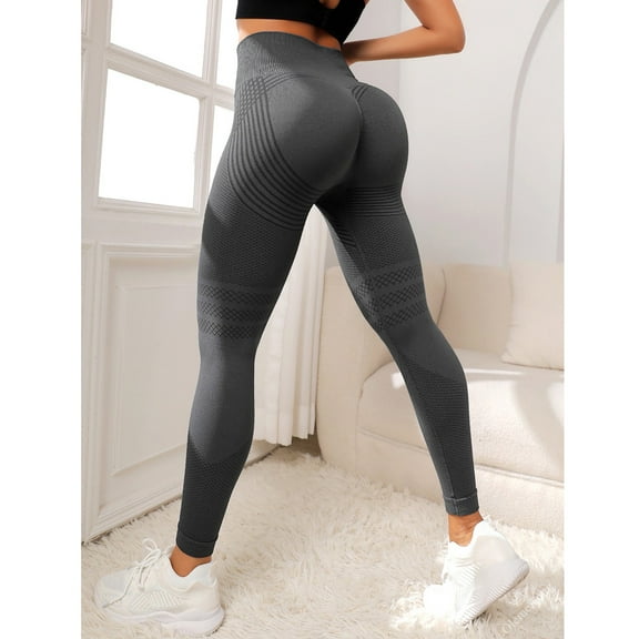 Resicozy Resistance Band Leggings for Women High Waist Leggings Gym Workout Solid Color Yoga Pants 2025 Dark Gray L