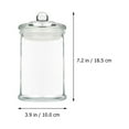 thumbnail image 2 of bote para cereales de 750 ml, exquisito tarro sellado, a prueba de polvo, para dulces (transparente), 2 of 6