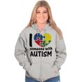 thumbnail image 4 of I Love Someone with Autism Puzzle Zip Up Hoodie Men's Women's Brisco Brands S, 4 of 6