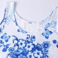 thumbnail image 4 of FcBaudy Robe Sans Manches à Col Rond, Robes d'Été pour Femmes, Robes Décontractées Sans Manches à Col Rond Imprimé pour la Plage, 4 of 6
