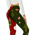 thumbnail image 3 of FASHIONWT Women Chrsitmas Cute Graphic Gym Jeggings Skinny Stretchy Leggings, 3 of 4