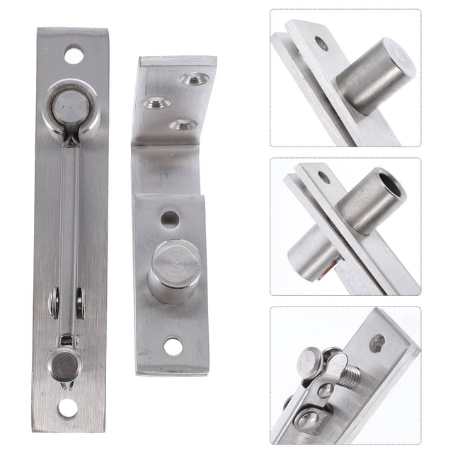Phenofice 1 Set Stainless Steel Door Hinges Interior with Seven-Character Shape Design