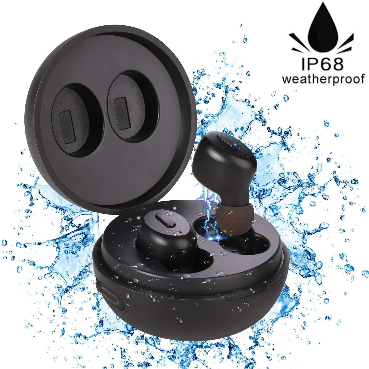 IP68 Waterproof Swimming Earbuds Sport Wireless Bluetooth 5.0