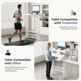 thumbnail image 6 of Ergonomic Tilting Laptop Table, Height Adjustable with Cup Holder and Lockable Casters, for Office & Treadmill Use, 6 of 7