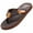 Brown/Orange Red, variant on NORTY Men's Everyday Comfort Casual Sandals Flip Flop Slip On Beach, Pool