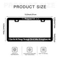thumbnail image 6 of I Can Do All Things Through Christ Who Strengthens Me License Plate Frames Philippians 4:13 for Women Men Car Plate Holder Cover Metal Tag Aluminum Car Accessories Front Rear Plate Decor, 6 of 6