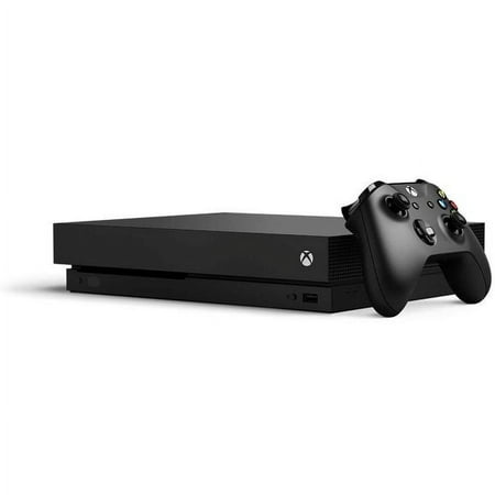 Restored Microsoft Xbox One X 1TB, 4K Ultra HD Gaming Console, Black (Refurbished)