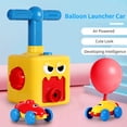 thumbnail image 3 of Graflsoa Aerodynamic Balloon-Powered Car Set with Rocket Launcher - Educational STEM Toy for Kids (2 Cars, 36 Balloons, Launch Pad, Frog & Crab Design) - Random Colors, 3 of 7
