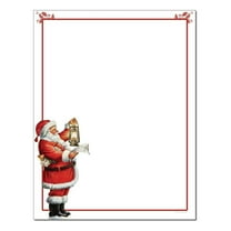 Santa's List Christmas Letterhead Laser & InkJet Printer Paper - 8.5in.x11in. - 25 Sheets (olhx6825) - Holiday Stationery, Santa Writing Paper