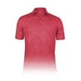 thumbnail image 1 of Monterey Club Men's Aero Emboss Texture Solid Tailored Collar Golf Polo Shirt #3635, 1 of 2