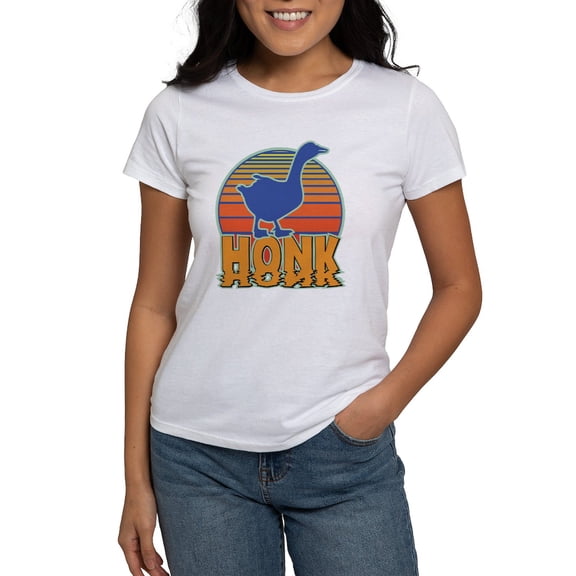 CafePress - Honk The Goose Women's Classic T Shirt - Women's Classic T-Shirt
