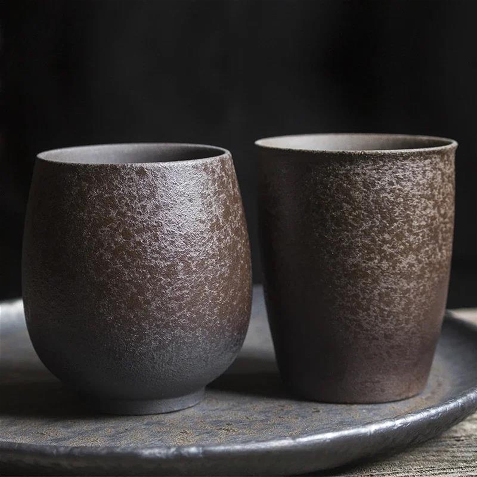 Kung Fu Tea Set Master Cup Large Retro Ceramic Tea Cup Coarse Pottery Coffee Mug Espresso Coffee Cup