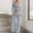 *Blue, variant on ClodeEU Women's Striped Pajama Set,Long Sleeve T Shirt Tops and Pants Loungewear Sleepwear Black,Womens Plus XXL