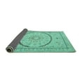 thumbnail image 2 of Ahgly Company Indoor Rectangle Medallion Turquoise Blue Traditional Area Rugs, 2' x 4', 2 of 4