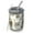 Beige Halloween Skull, variant on 12oz Coffee Tumblers Black Halloween Bat Spider Pattern Stainless Steel Vacuum Insulated Travel Tumbler Coffee Cups Mug with Lid and Straw with Cleaning Brush for Cold & Hot Drinks