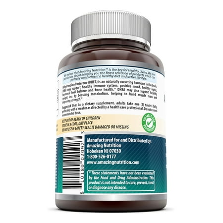 Amazing Formulas supplément de DHEA - 50 mg, 120 comprimés